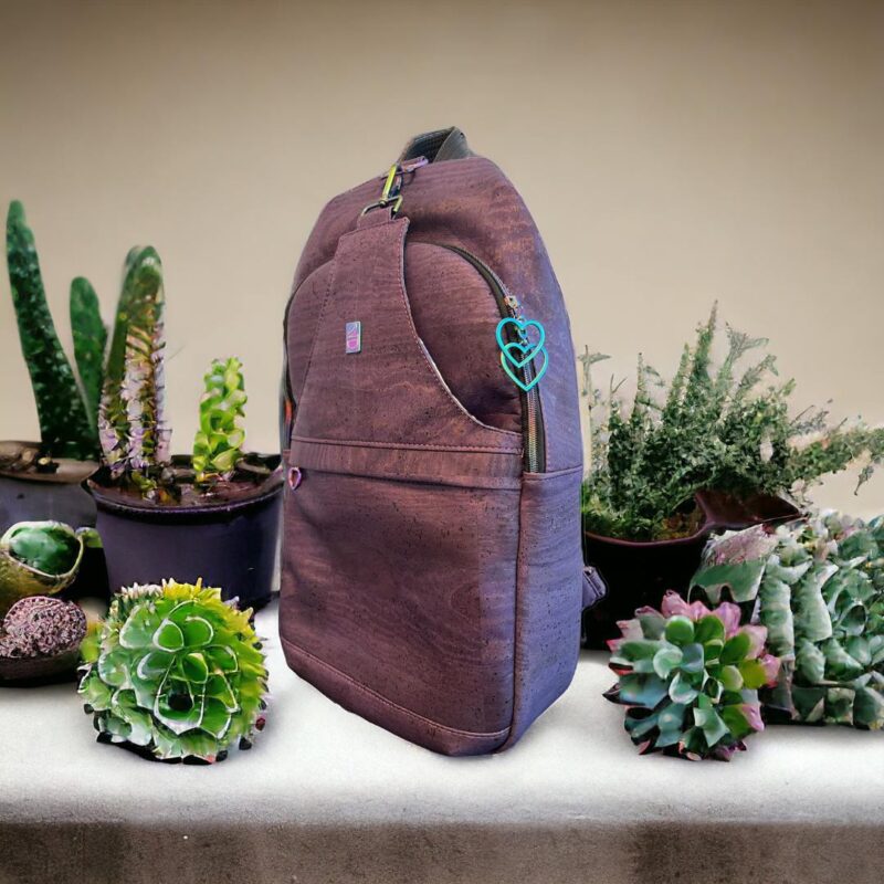 PC sekk laget i høykvalitetskork - auberginer