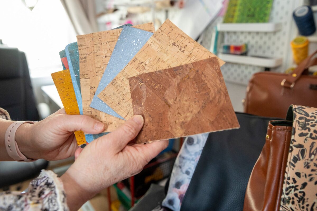 Kork i forskjellige farger